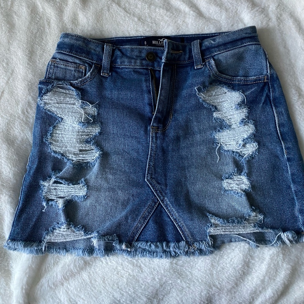 Hollister High Rise Jean skirt